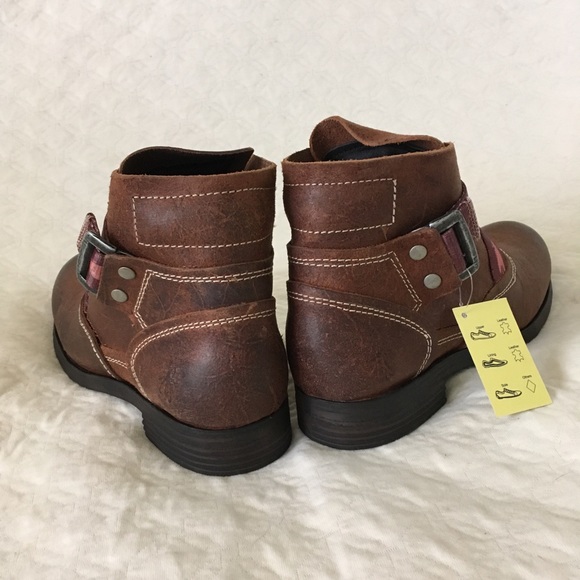 New Fly London Saji Rugged Ankle Boots Brown - Picture 5 of 8